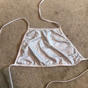 Ocean moon holographic rave top